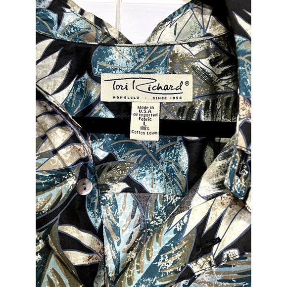 Tori Richard Short Sleeve Floral Button Up Shirt -‎ Size XL - Picture 3 of 4